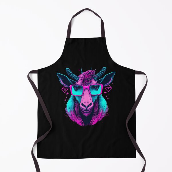 Item preview, Retrowave Goat designed and sold by TheSamuraiCat.