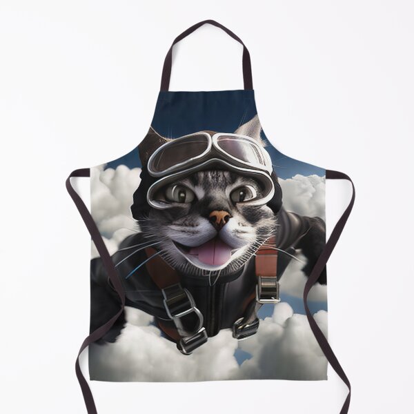 Item preview, Cat skydiving and he loves it designed and sold by RK - Shop.