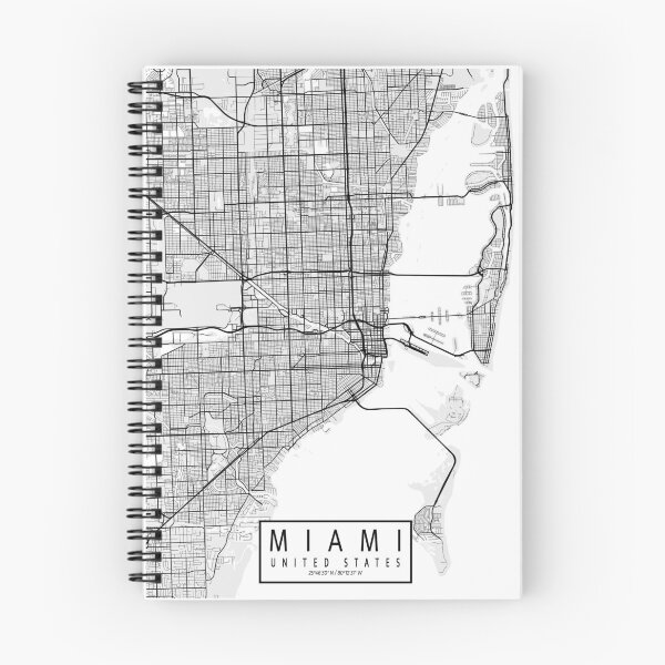 Item preview, Miami City Map of Florida, USA - Light designed and sold by deMAP.