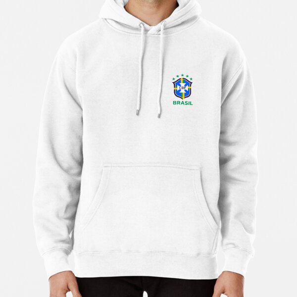 Brazil Flag World Cup Mens Full Zip Hoodie Heather SM