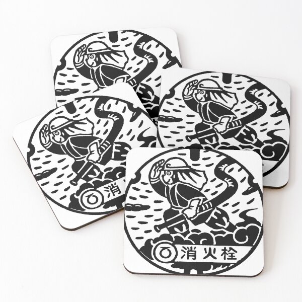 Item preview, Monkey firefighter on manhole in Japan designed and sold by mattraski.