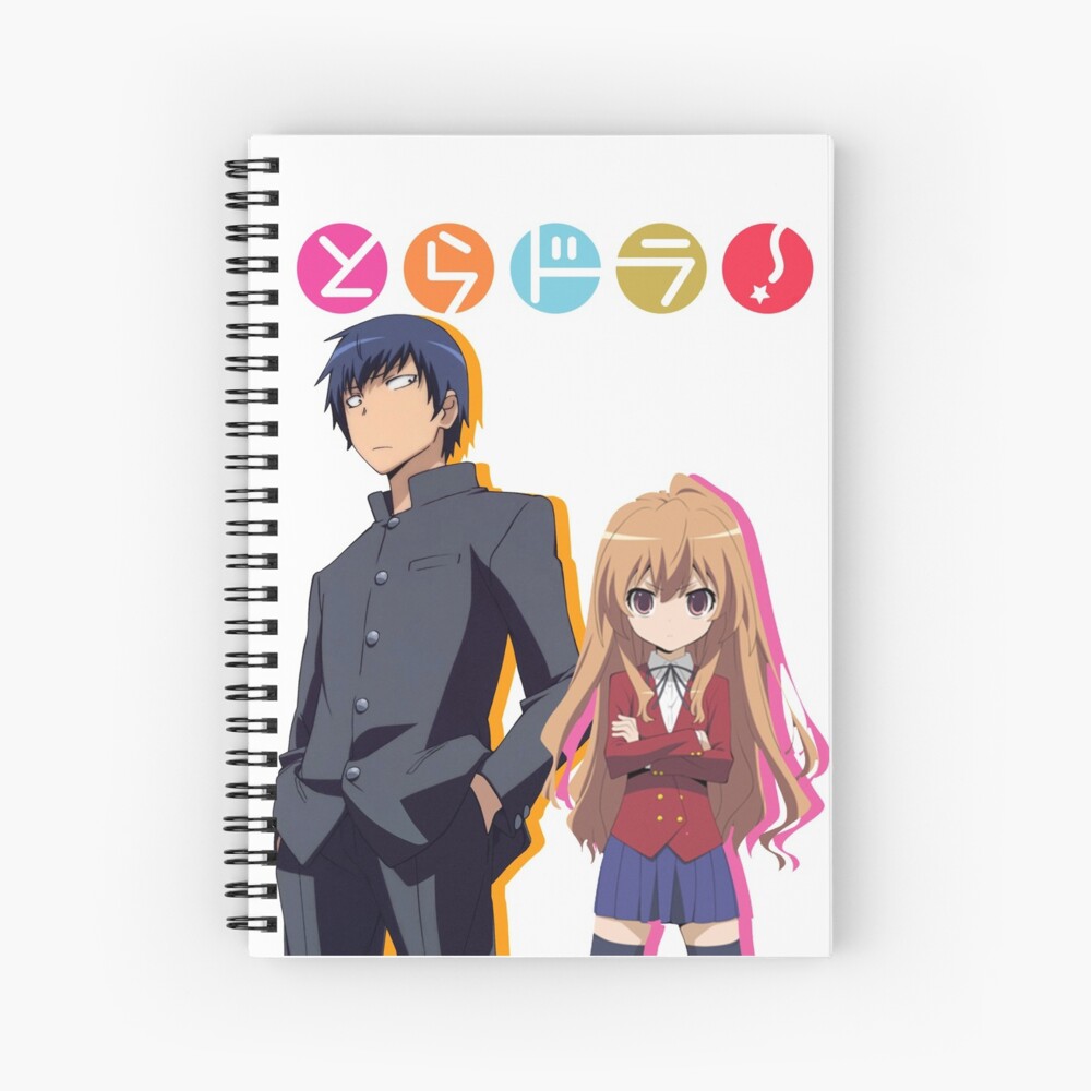 "Toradora!/ Tiger X Dragon Japanese Version" Spiral Notebook by Hesona Redbubble