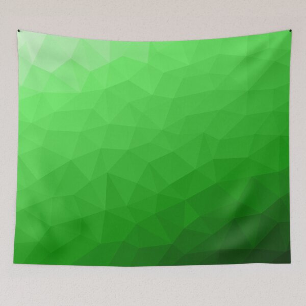 Item preview, Light green gradient geometric mesh pattern bright triangles ombre designed and sold by PLdesign.