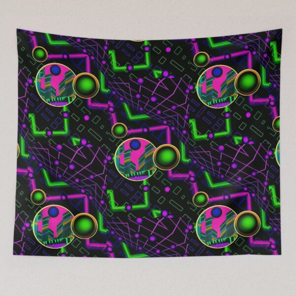 Item preview, neon techno atlantis stargate designed and sold by neonmoonwaves.