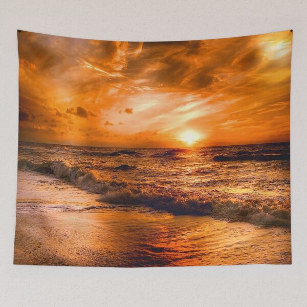 Item preview, Yellow Orange Beach Sunset Sky,sunset sky, beautiful sunset sky, beach sunset, designed and sold by Tamas Das.