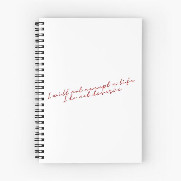 Item preview, I will not accept a life I do not deserve (red) designed and sold by iridescentjelly.