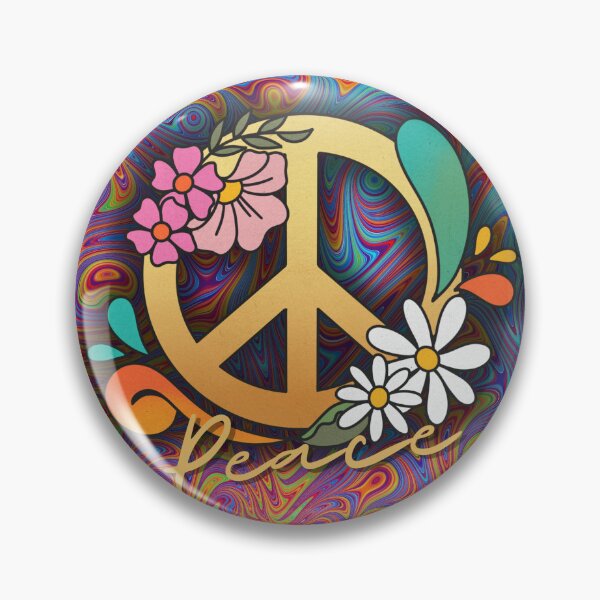 Item preview, Peace Sign with Psychodelic Background in 60s - 70s style. designed and sold by Kubala.