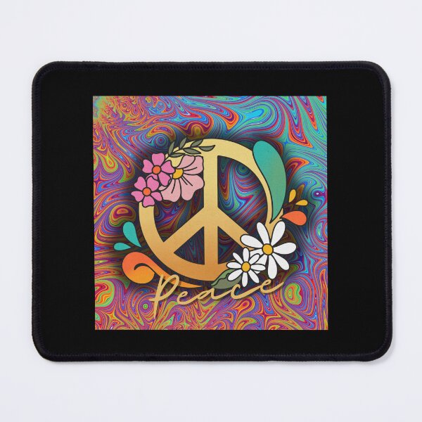 Item preview, Peace Sign with Psychodelic Background in 60s - 70s style. designed and sold by Kubala.