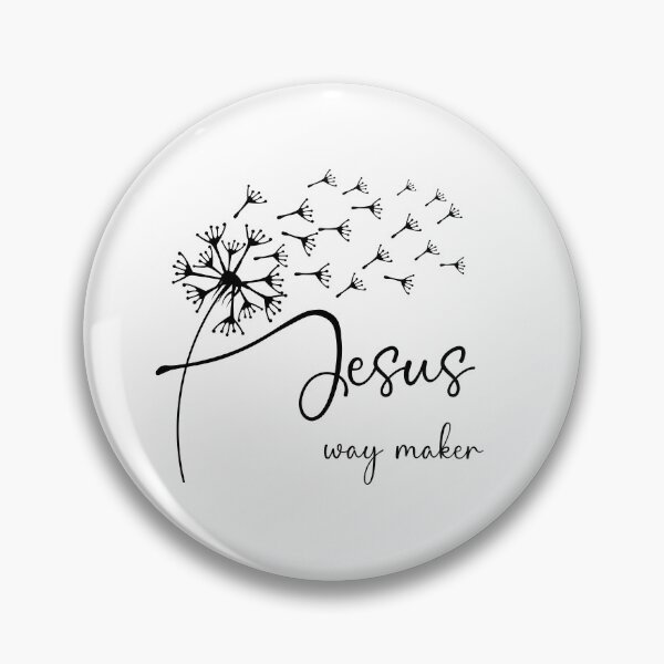 Item preview, Jesus, way maker has a chic dandelion graphic design designed and sold by simplydesignart.