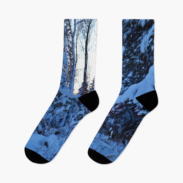 Item preview, Snowy Sunset - A Wintery Day in a Northern Canadian Forest designed and sold by Ric1926.