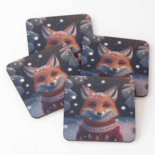 Item preview, Cute christmas fox designed and sold by art8085.