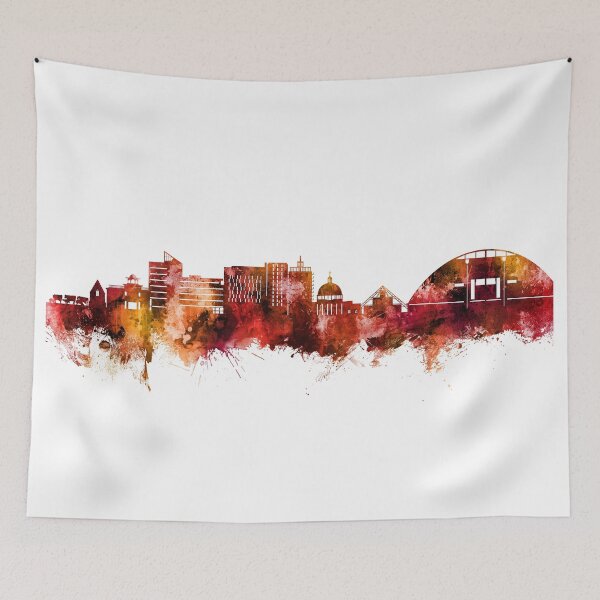Item preview, Milton Keynes England Skyline designed and sold by ArtPrints.