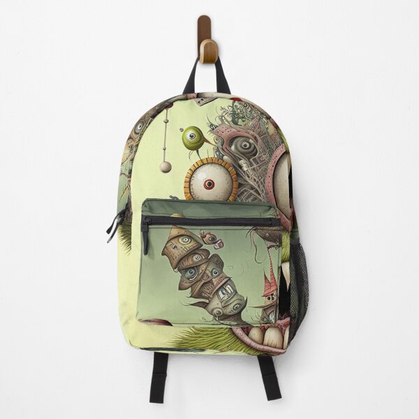 Item preview, Weird unusual fantasy art design with a funny lovely monster, image oil paint style finish designed and sold by mrlongfield.