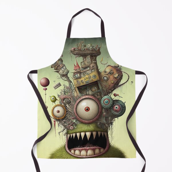 Item preview, Weird unusual fantasy art design with a funny lovely monster, image oil paint style finish designed and sold by mrlongfield.