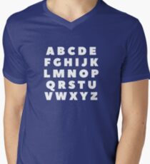 Alphabet For Teachers! Men's V-Neck T-Shirt