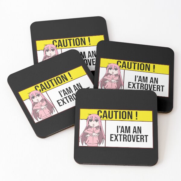 Item preview, i am an extrovert caution sign Hitori gotoh designed and sold by Semzig.