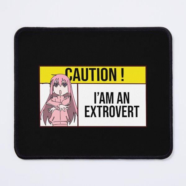 Item preview, i am an extrovert caution sign Hitori gotoh designed and sold by Semzig.