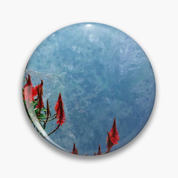 Item preview, Red flowers over a deep valley designed and sold by frankuffmann.