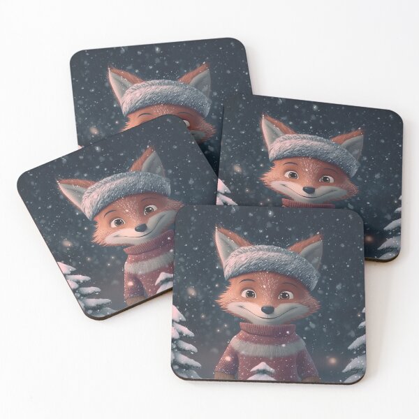 Item preview, Cute christmas fox designed and sold by art8085.