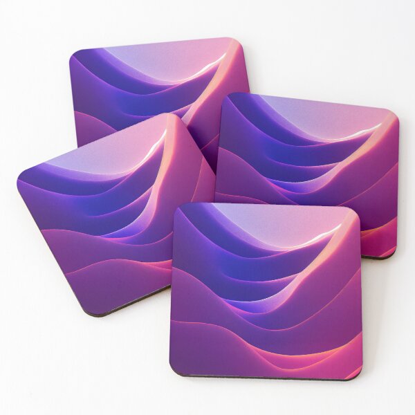 Item preview, Pinky-violet gradien waves designed and sold by AppleElf.