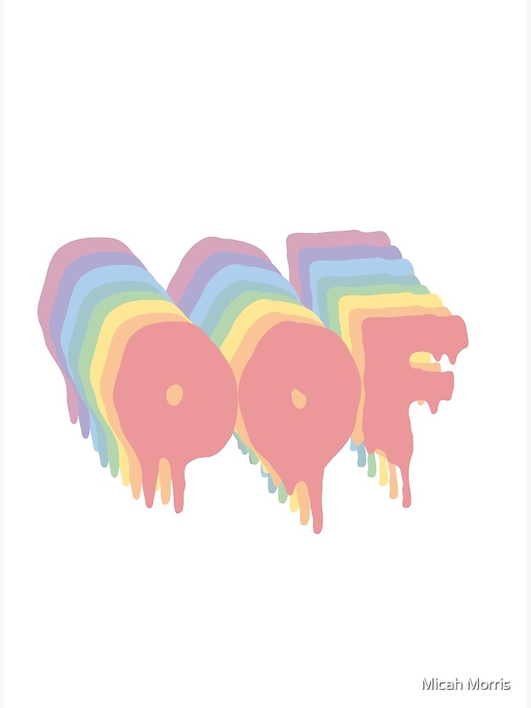 Oof Rainbow Postcard By Mixah Redbubble - aesthetic roblox logo pics