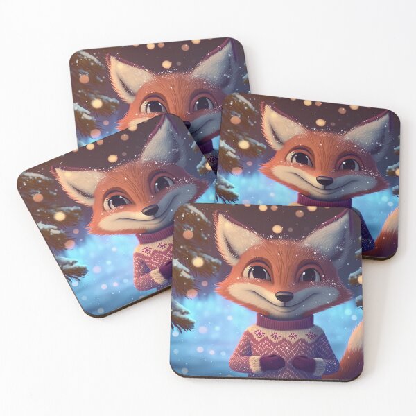 Item preview, Cute christmas fox designed and sold by art8085.