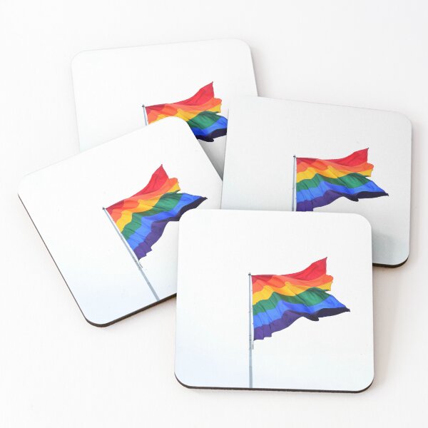 Item preview, Rainbow Flag Colors Against a Cloudy Sky - Minimalist Photography for Pride and Diversity designed and sold by CarolinaReina.