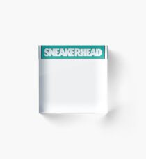Sneakerhead Foamposites Island Green Streetwear Acrylic Block