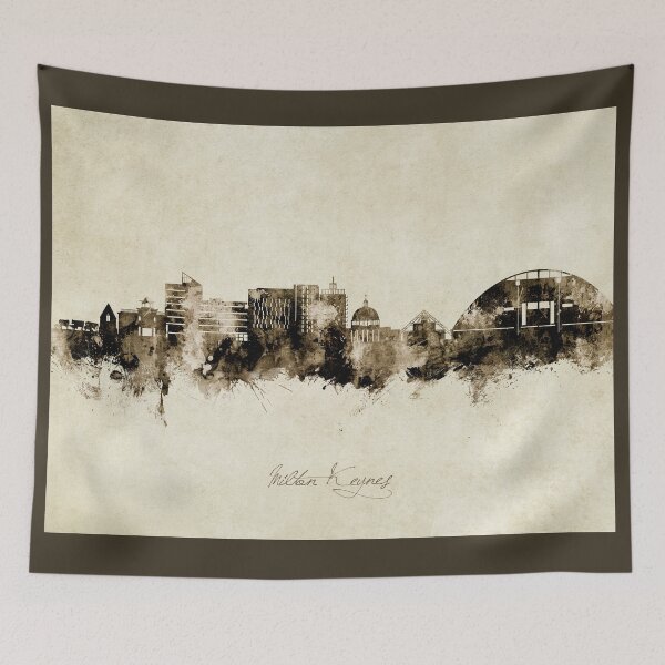Item preview, Milton Keynes England Skyline designed and sold by ArtPrints.