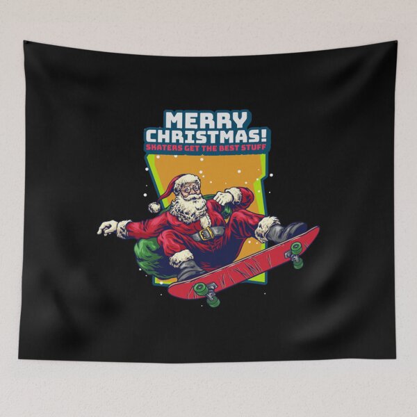 Item preview, Merry Christmas Santa Claus red Skate designed and sold by FelicitasLink1.