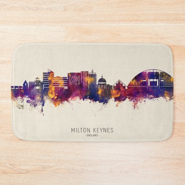 Item preview, Milton Keynes England Skyline designed and sold by ArtPrints.