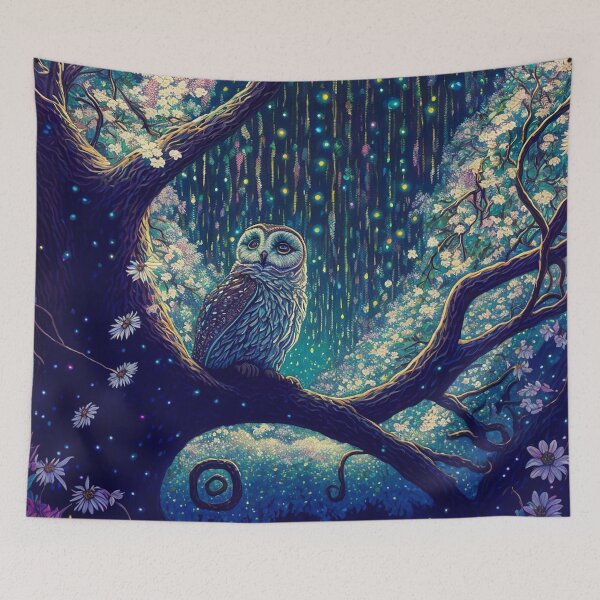 Item preview, Owl in an enchanted forest designed and sold by NianderQuinn.