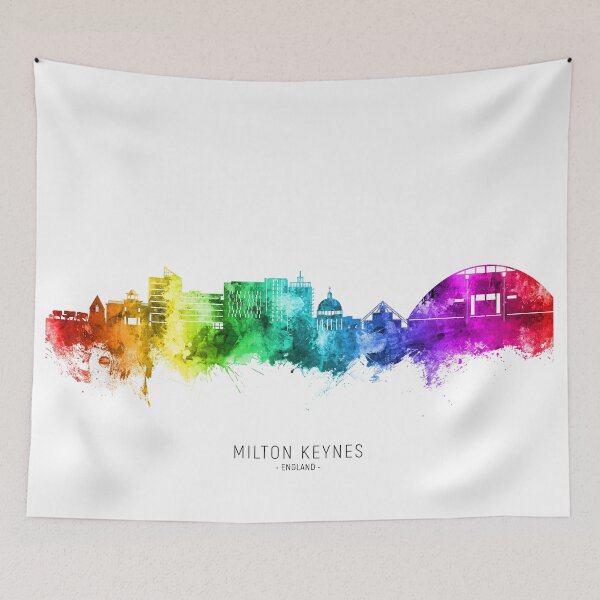 Item preview, Milton Keynes England Skyline designed and sold by ArtPrints.