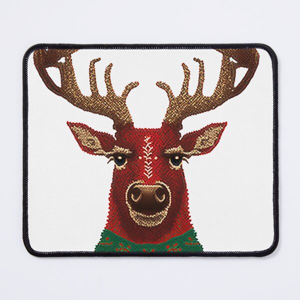 Item preview, UGLY CHRISTMAS PATTER REINDEER Mid journey Ai Art designed and sold by davidjulie.