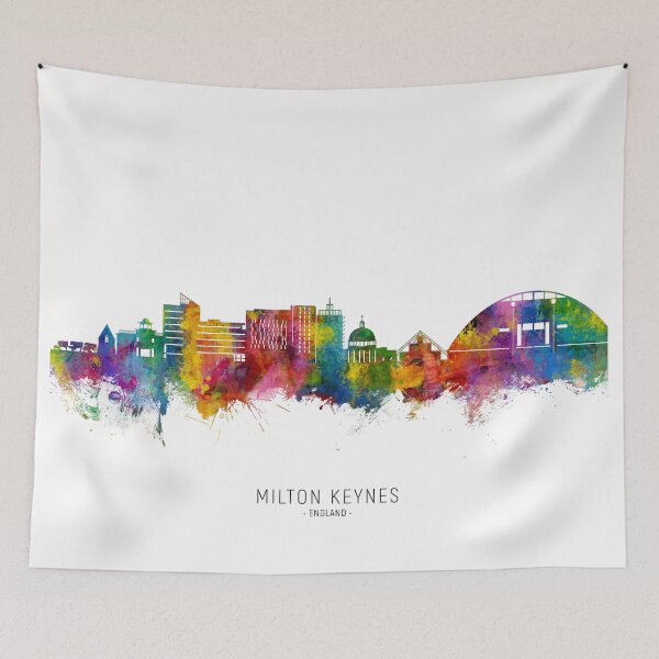 Item preview, Milton Keynes England Skyline designed and sold by ArtPrints.
