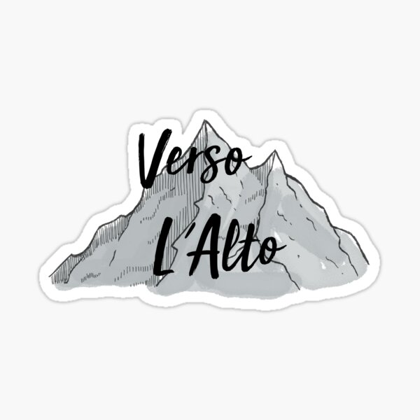 Pier Giorgio Frassati Verso l'Alto Sticker - Santa Clara Design