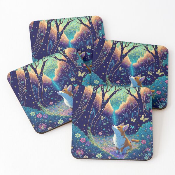 Item preview, Corgi in a Magical Forest Surrounded by Butterflies designed and sold by NianderQuinn.