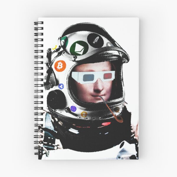 Item preview, Crypto Astronaut Moona Lisa | pipe and 3D glasses  designed and sold by spinolator.
