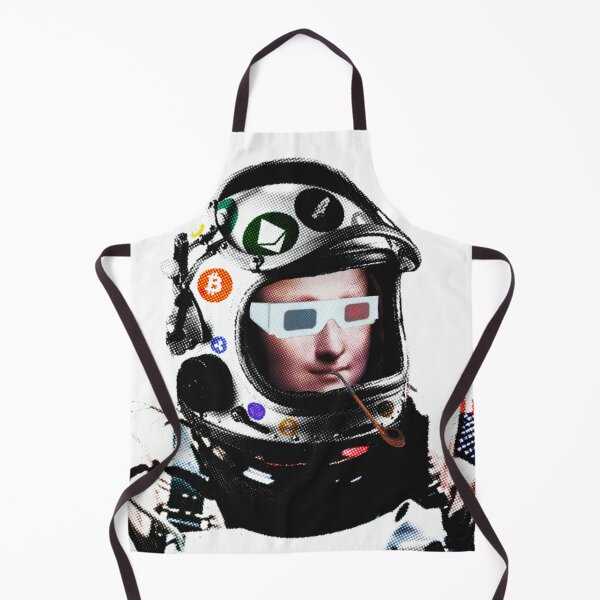Item preview, Crypto Astronaut Moona Lisa | pipe and 3D glasses  designed and sold by spinolator.