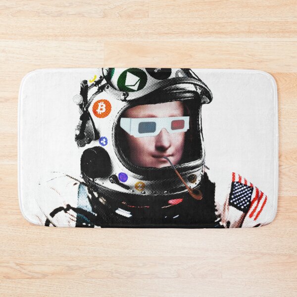 Item preview, Crypto Astronaut Moona Lisa | pipe and 3D glasses  designed and sold by spinolator.