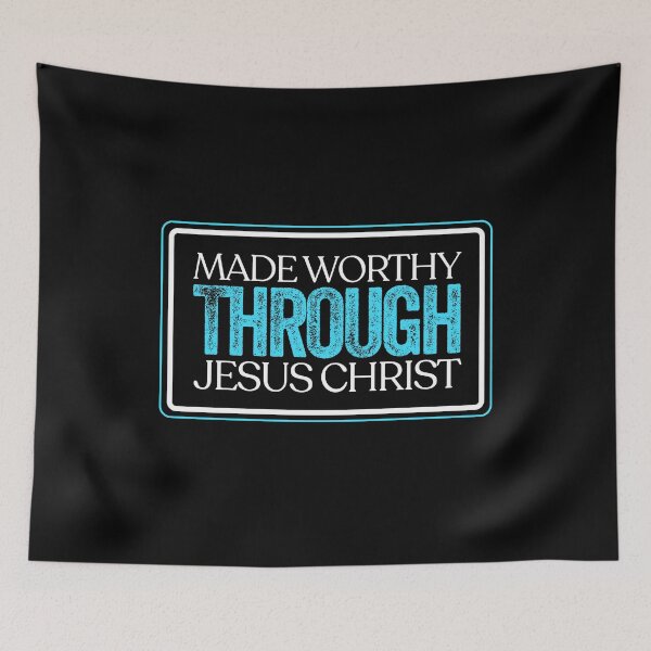 Item preview, Made Worthy Through Jesus Christ - 2 Corinthians 5 Verse 18  | Bible | Scriptures | Christian Art | Gospel |  designed and sold by MJDezigns.