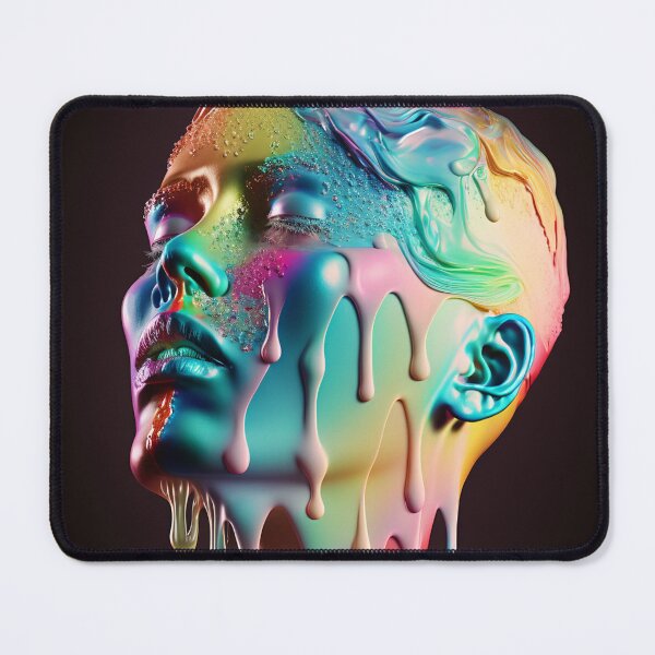Item preview, melting icecream on face designed and sold by MrUtDesign.