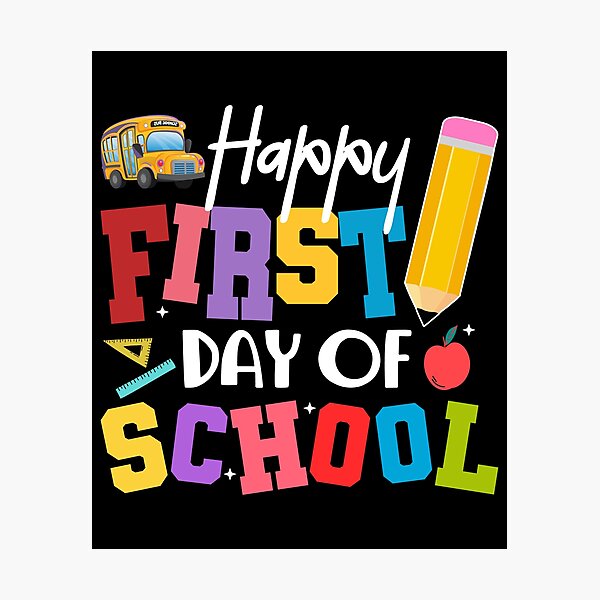 Item preview, Happy First day of school t-shirt designed and sold by StyleShirt007.