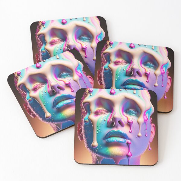Artikelvorschau, melting icecream on face entworfen und verkauft von MrUtDesign.