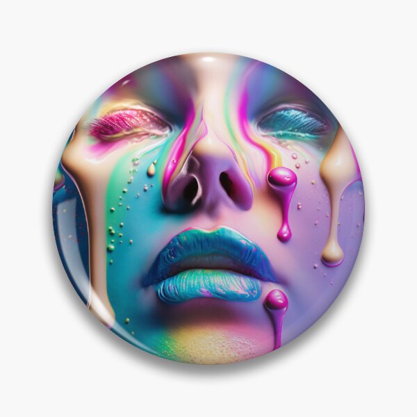 Item preview, melting icecream on face designed and sold by MrUtDesign.