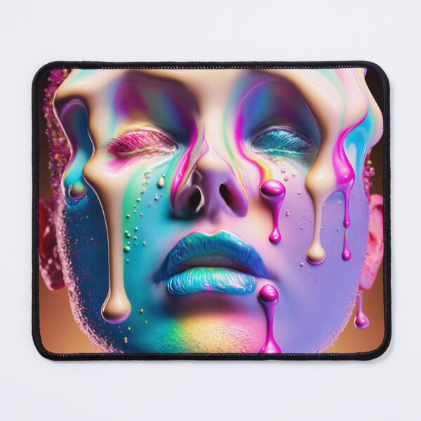 Item preview, melting icecream on face designed and sold by MrUtDesign.