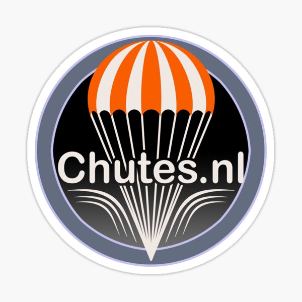 Chutes.nl dark mission patch Sticker