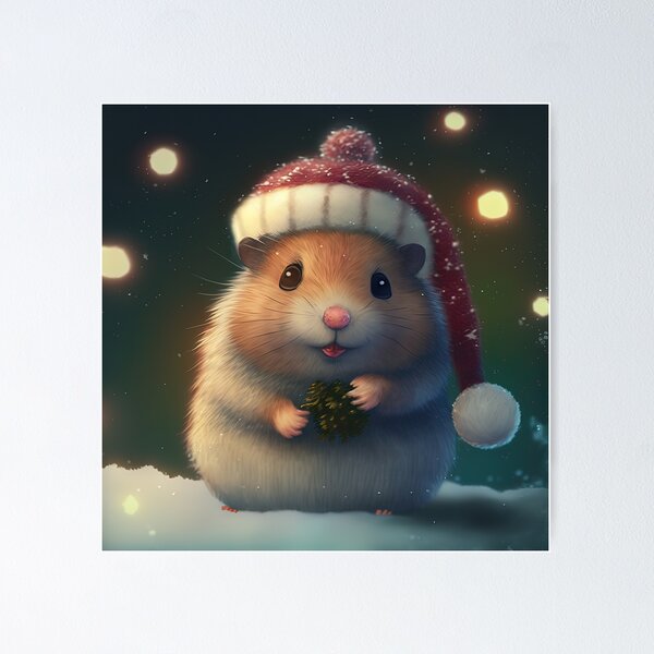 Item preview, Cute Christmas Hamster designed and sold by art8085.