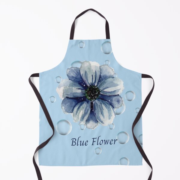 Item preview, blue flower in dew and blue designed and sold by Benlaniboutique.