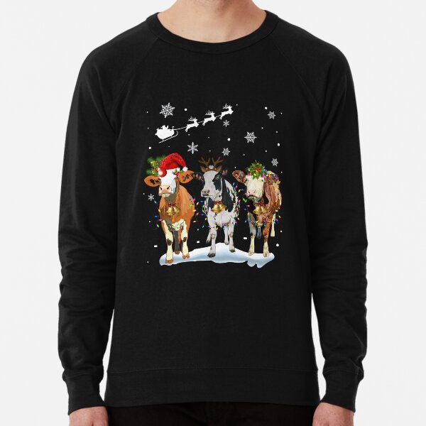 Cow chop christmas online sweater